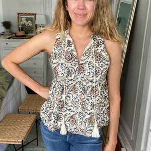 Sezane Sleeveless Floral Blouse size 4